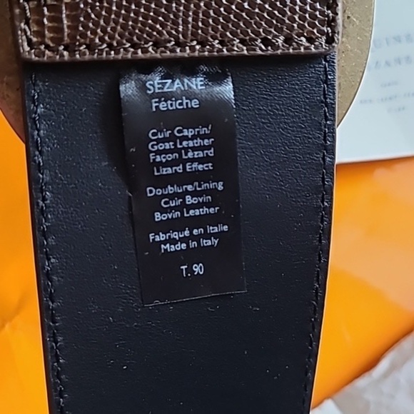 Nwt! Sezane Fetiche belt in taupe teju main image 8